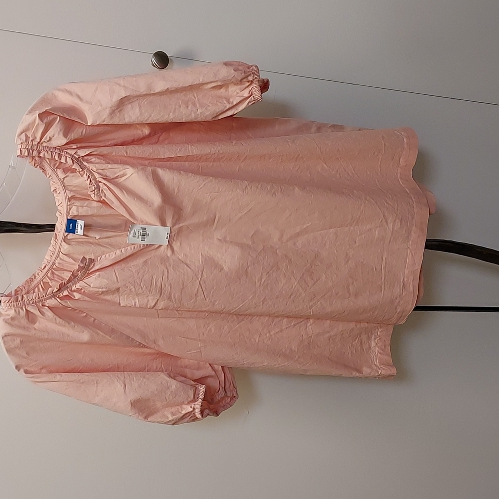 NWT Old Navy light summer  cotton peach top xxl